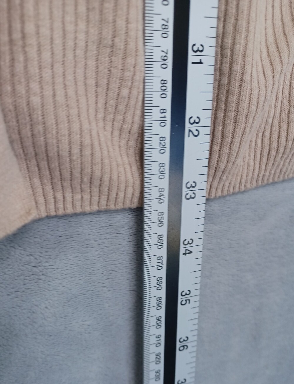 Linen Blend Open Front Cardigan XL Pink Beige Stripe Coastal Resort Hamptons - Picture 11 of 11